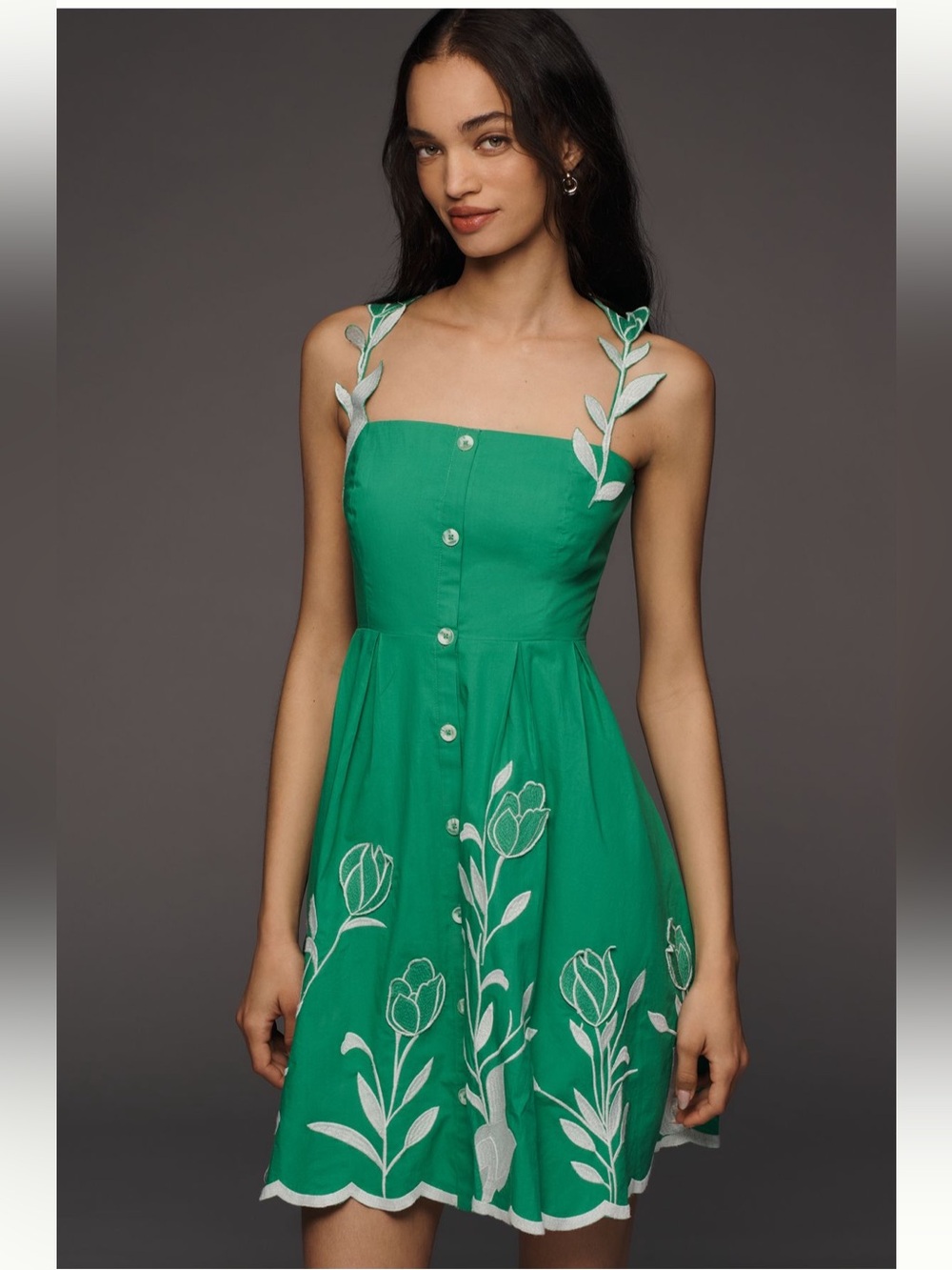 NWT Maeve 3D Floral Sleeveless Mini Dress
